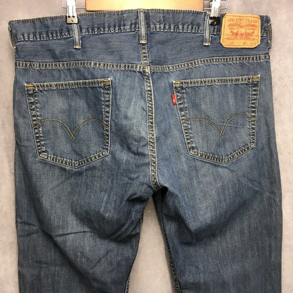 Levi's Other - Levis Mens 569 Loose Straight Fit Blue Jeans 38x30 100% Cotton Lightweight Denim